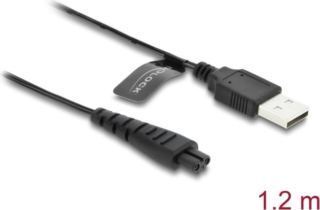 Delock USB Ladekabel 5 V fur Elektrorasierer kompatibel mit Remington HC4250 MB4200 MB6850 (90985)