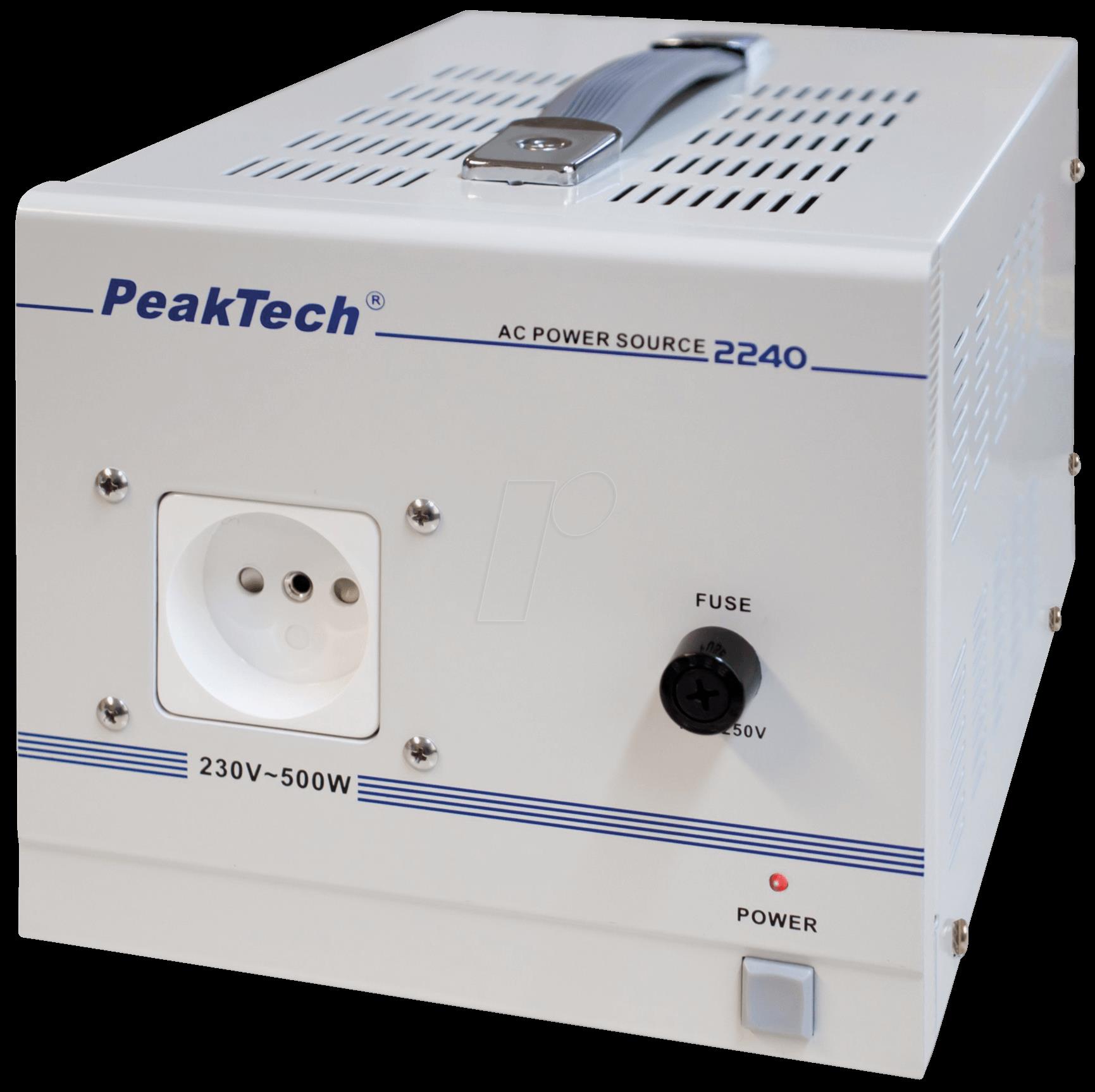 PeakTech Trenntransformator 500 W F (CEE 7/4) (PeakTech 2240)