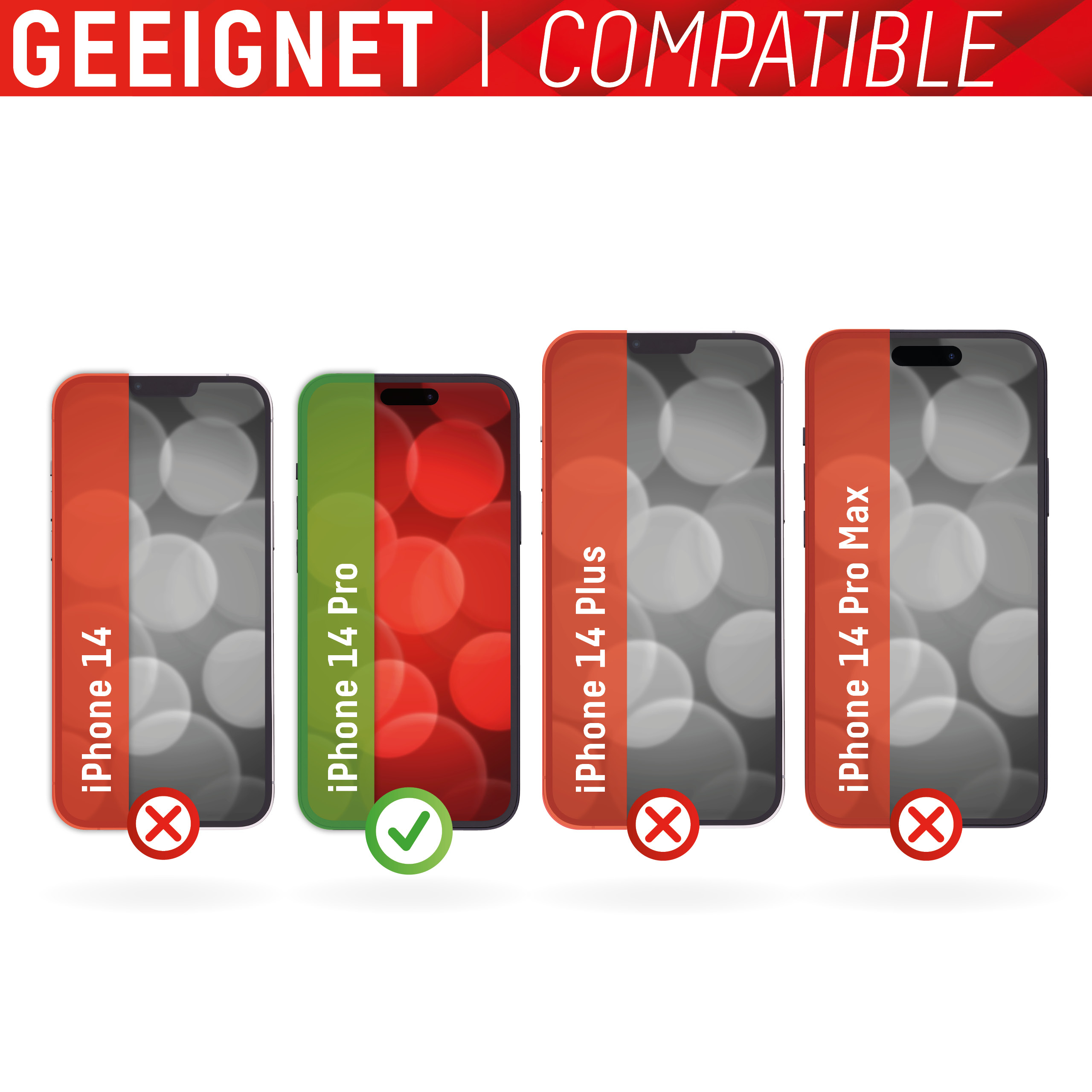 Displex Smart Glass Bildschirmschutz für Apple iPhone 14 Pro 6,1" Transparent