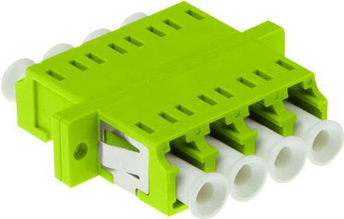 ADVANCED CABLE TECHNOLOGY Fiber optic LC duplex adapter multimode OM5 flange. Connectors: LC/LC Adap