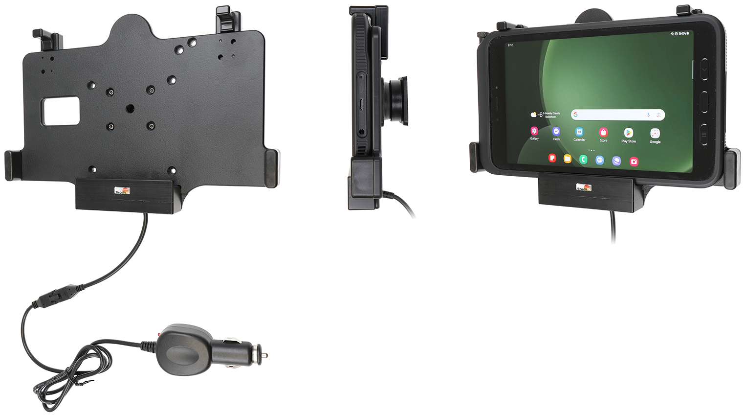Brodit Active Holder für Samsung Galaxy Tab Active 5 SM-X300/SM-X306B Schwarz