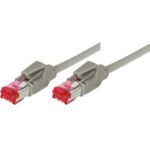 Patchkabel S/FTP, PiMF, Cat 6, grau, 25,0 m Halogenfrei, mit Leoni-Kabel und Hirosesteckern TM21 (bisherige Bezeichnung S/STP) (73625)