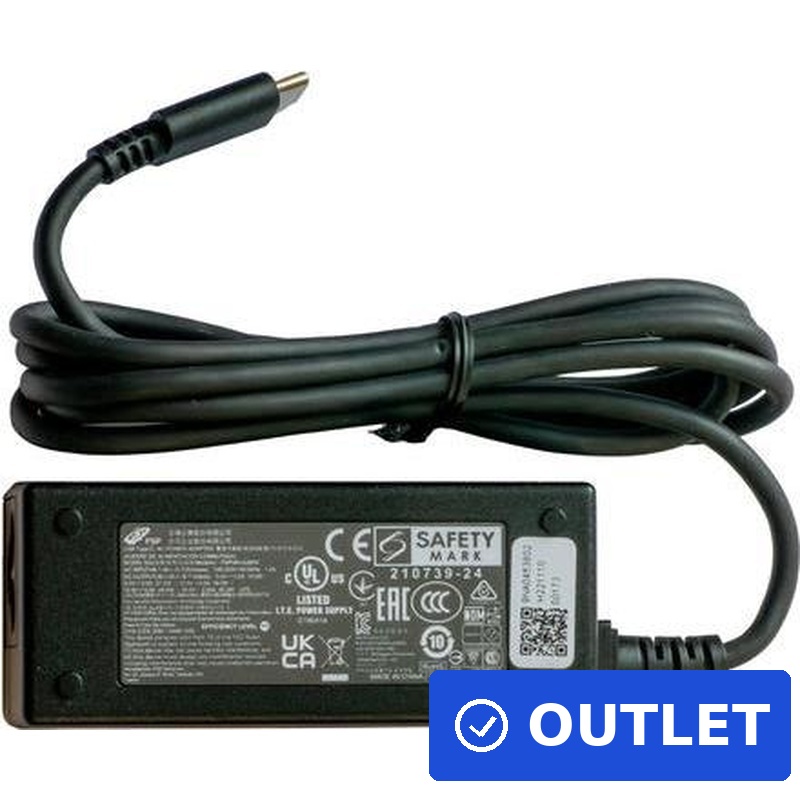 Zebra Netzteil , USB-C, 15V, 3A, 45W, separat bestellen: Netzkabel (C5), passend für: ET60, ET65, ET80, ET85 (PWR-BGA15V45W-UC2-WW) (geöffnet)