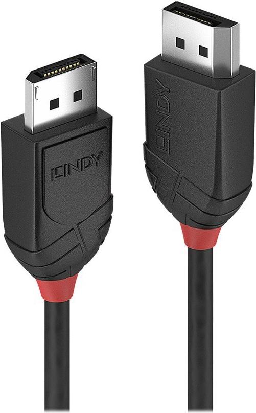 Lindy Black Line DisplayPort 1.2 Kabel 1 m Schwarz