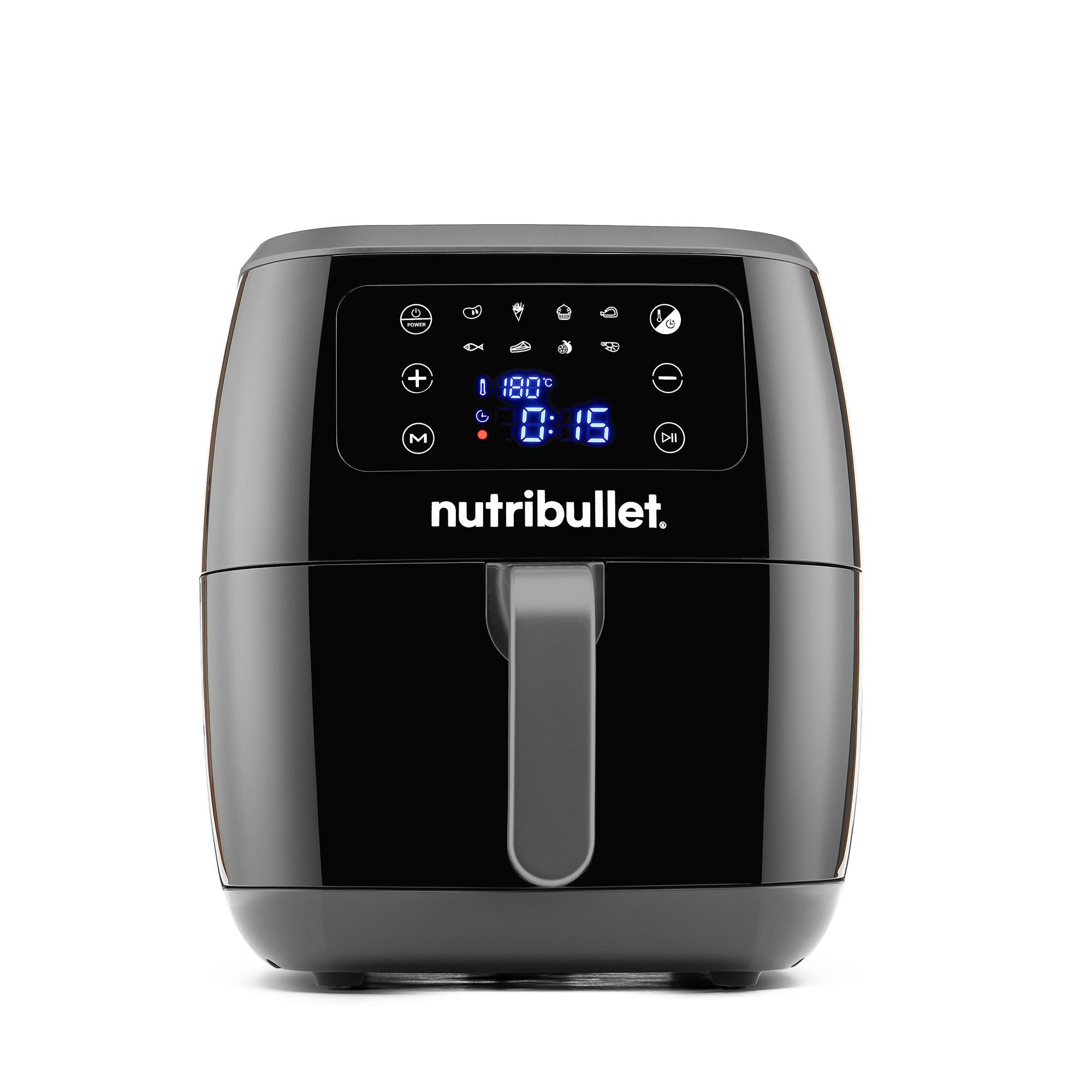 Nutribullet XXL Digital Air Fryer Heißluftfritteuse 1800 W 7 l Schwarz