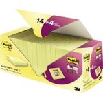 Post-it Haftnotiz Super Sticky 654-P14CY+4SSCY gelb 18 St./Pack. (654-P14CY+4SSCY)