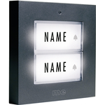 M-E MODERN-ELECTRONICS Klingeltaster KTB 2 Familien Anthrazit beleuchtet (KTB-2 A)