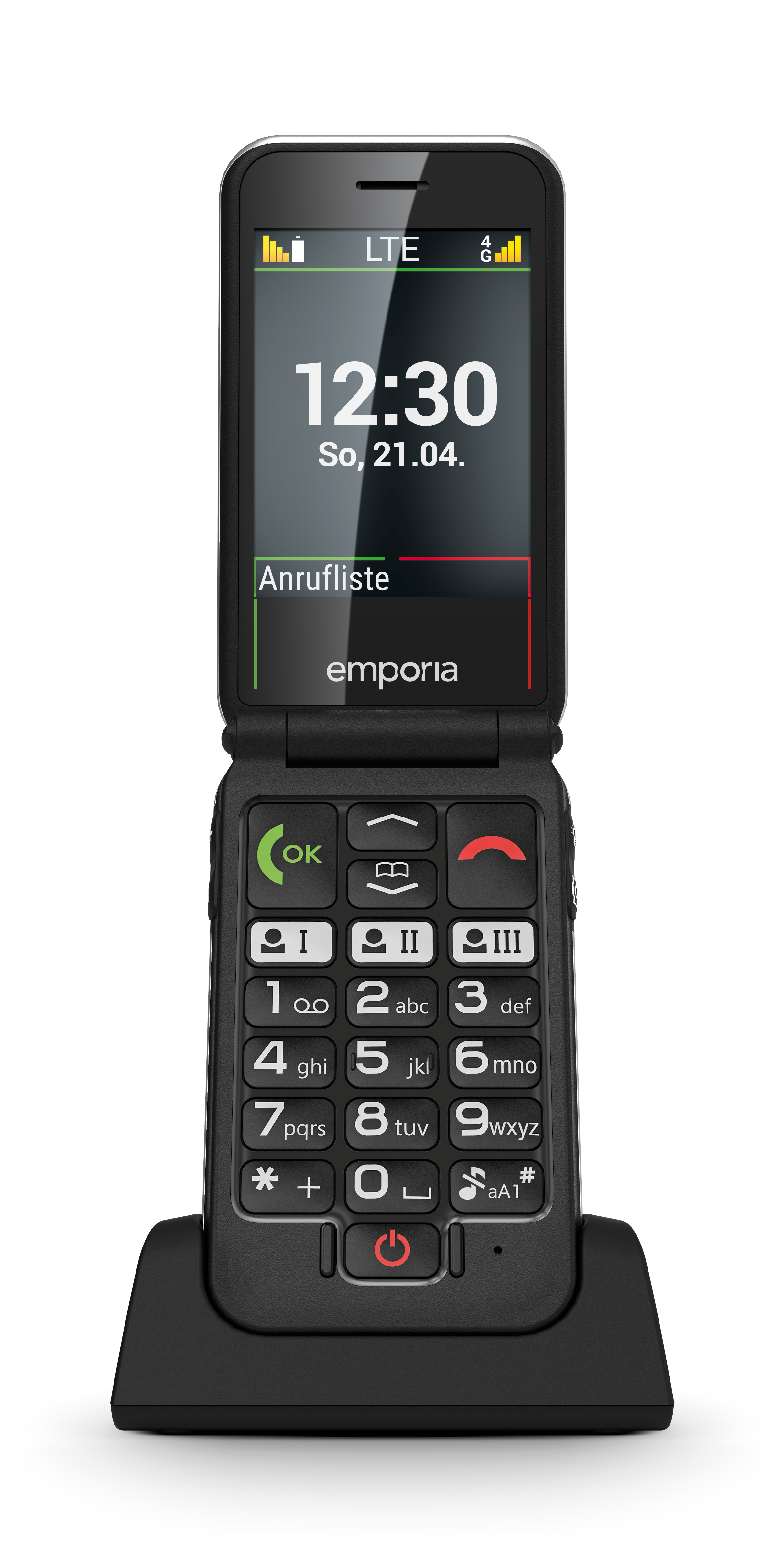 Emporia emporiaJOY-LTE Seniorentelefon Klapphandy 2,8" 4G Schwarz