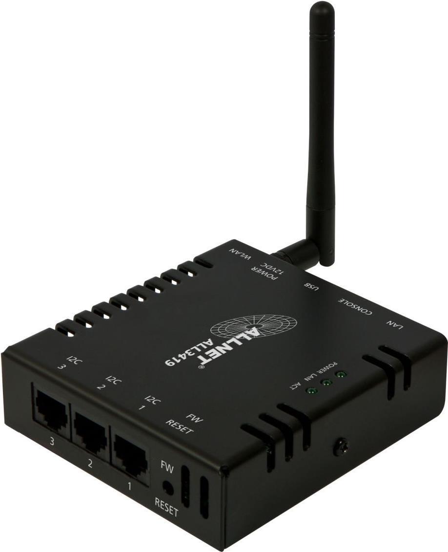 ALLNET ALL3419 / IP MSR Zentrale 3x I2C, 1x USB, LAN/WLAN (ALL3419) (geöffnet)