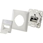 Renkforce Netzwerkdose Unterputz Einsatz CAT 6 2 Port Pearl White (RF-4393024)
