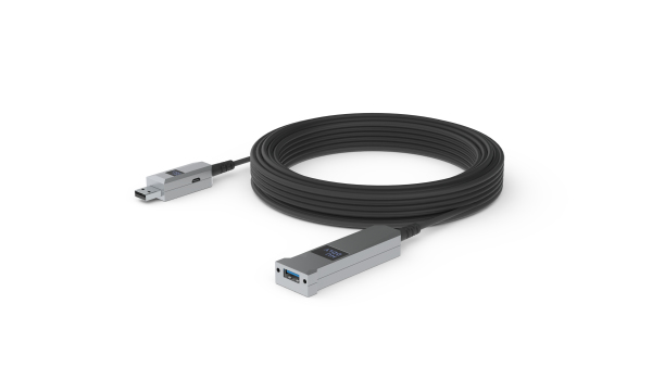 Huddly USB 3 AOC Kabel USB A Stecker auf USB A Buchse 10 m Schwarz
