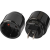 Brennenstuhl 1508450 Typ C (Euro-Stecker) Typ A Schwarz Netzstecker-Adapter (1508450)