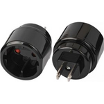 Brennenstuhl 1508450 Typ C (Euro-Stecker) Typ A Schwarz Netzstecker-Adapter (1508450)