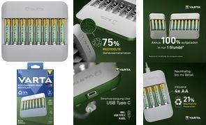 Varta Eco Charger Multi Recycled+ 8 x 2100 mAh AA 57682 101 121 (57682101121)