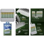 Varta Eco Charger Multi Recycled+ 8 x 2100 mAh AA 57682 101 121 (57682101121)