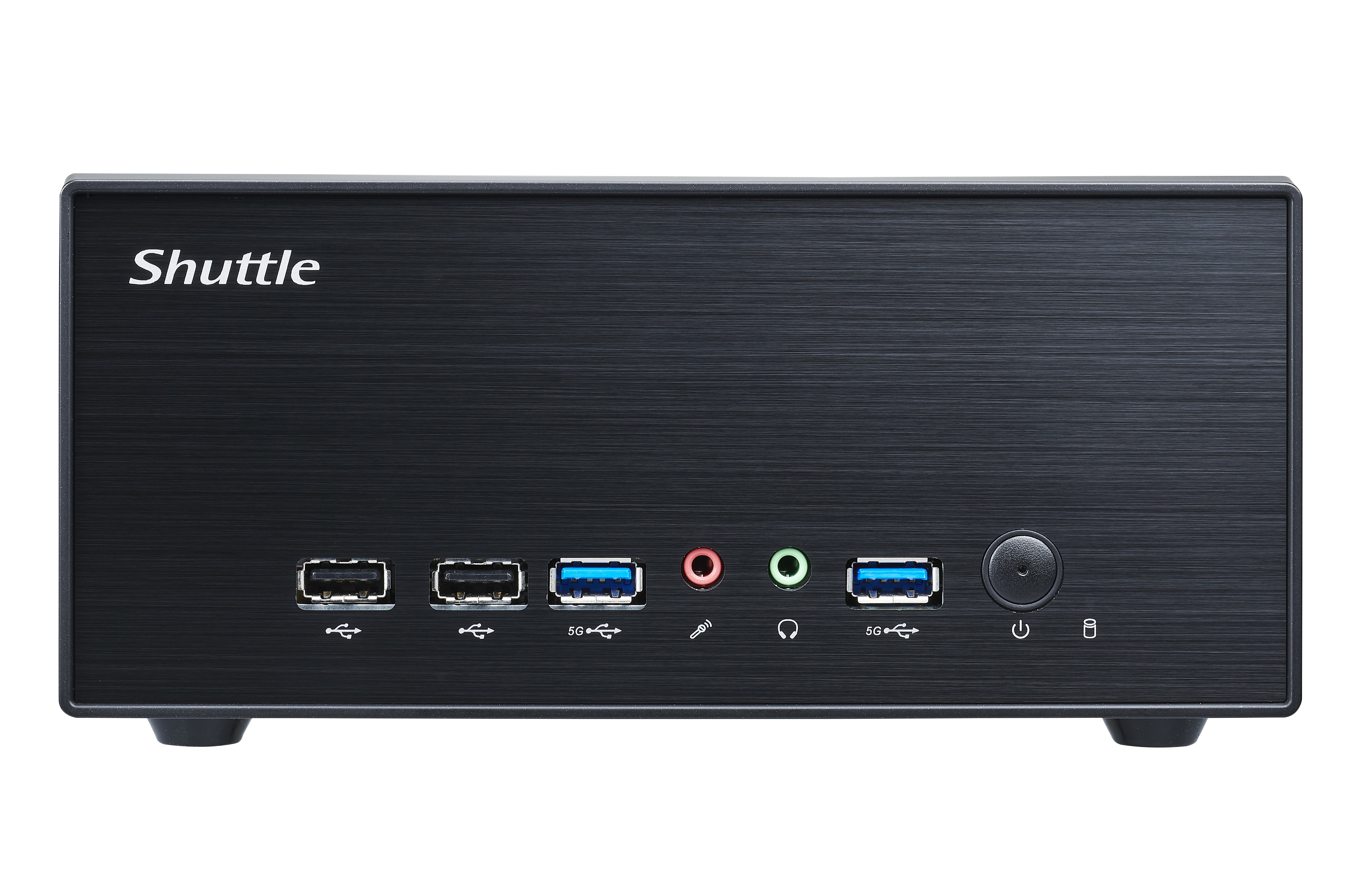 Shuttle XPC slim XH610G2 Barebone Intel H610 LGA1700 Schwarz