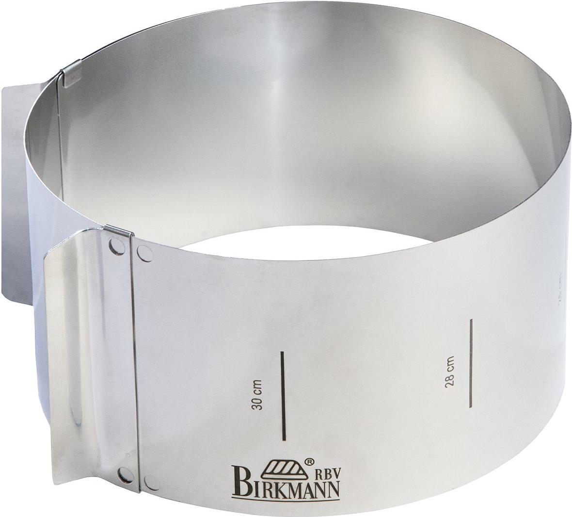 RBV Birkmann Tortenring - Easy Baking - Tortenring - Rund - Flache Oberfläche - Edelstahl - Edelstahl - 100 mm (429314)