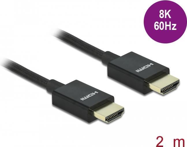 DeLOCK 85385 HDMI-Kabel 2 m HDMI Typ A (Standard) Schwarz (85385)