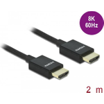 DeLOCK 85385 HDMI-Kabel 2 m HDMI Typ A (Standard) Schwarz (85385)