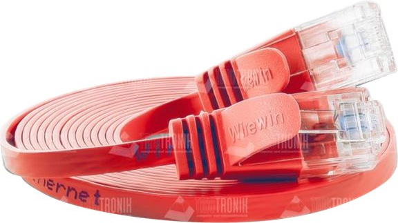 SLIM U6 015 RT - Cat.6 SLIM-Patchkabel, U/UTP, 0,15 m, rot (PKW-SLIM-KAT6 0.15 RT)