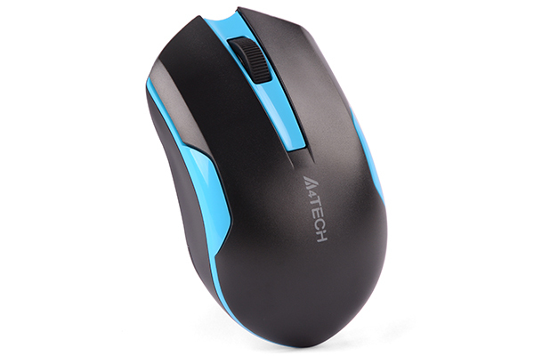 A4Tech G3-200N Kabellose Maus RF Wireless Optisch 1000 DPI Schwarz, Blau