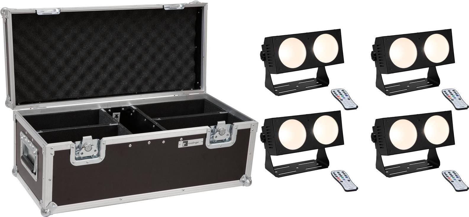 EUROLITE Set 4x LED CBB-2 COB WW Leiste + Case (20000811)