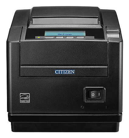 Citizen CT-S801III Bondrucker mit Cutter, Thermodirekt, 203 dpi, 500 mm/s, USB 2.0, Schwarz