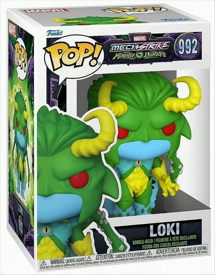 Funko Pop! Marvel Mech Strike Monster Hunters Loki Sammelfigur Vinyl 11,4 cm