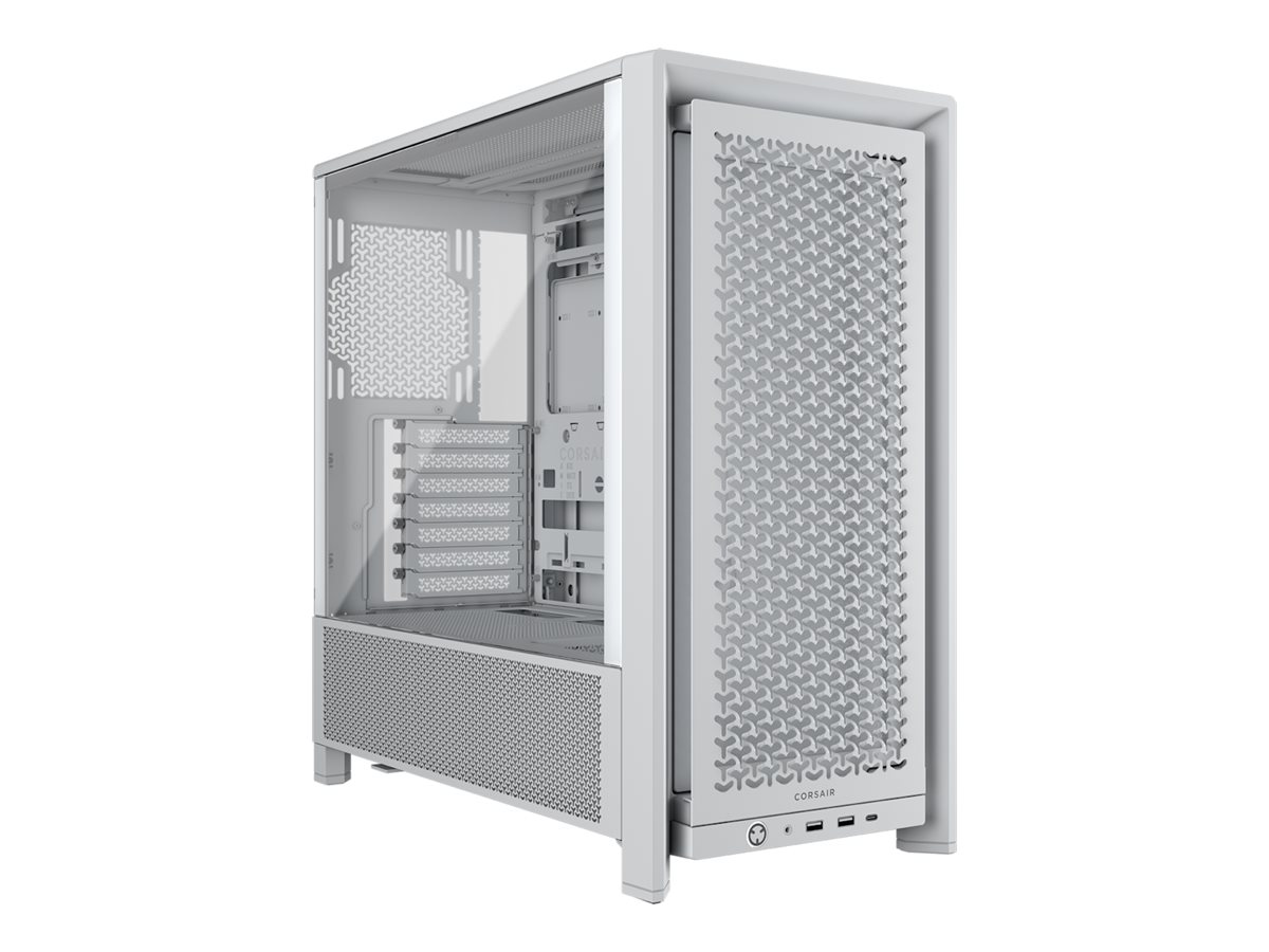 Corsair FRAME 4000D Midi-Tower E-ATX Gehärtetes Glas Weiß