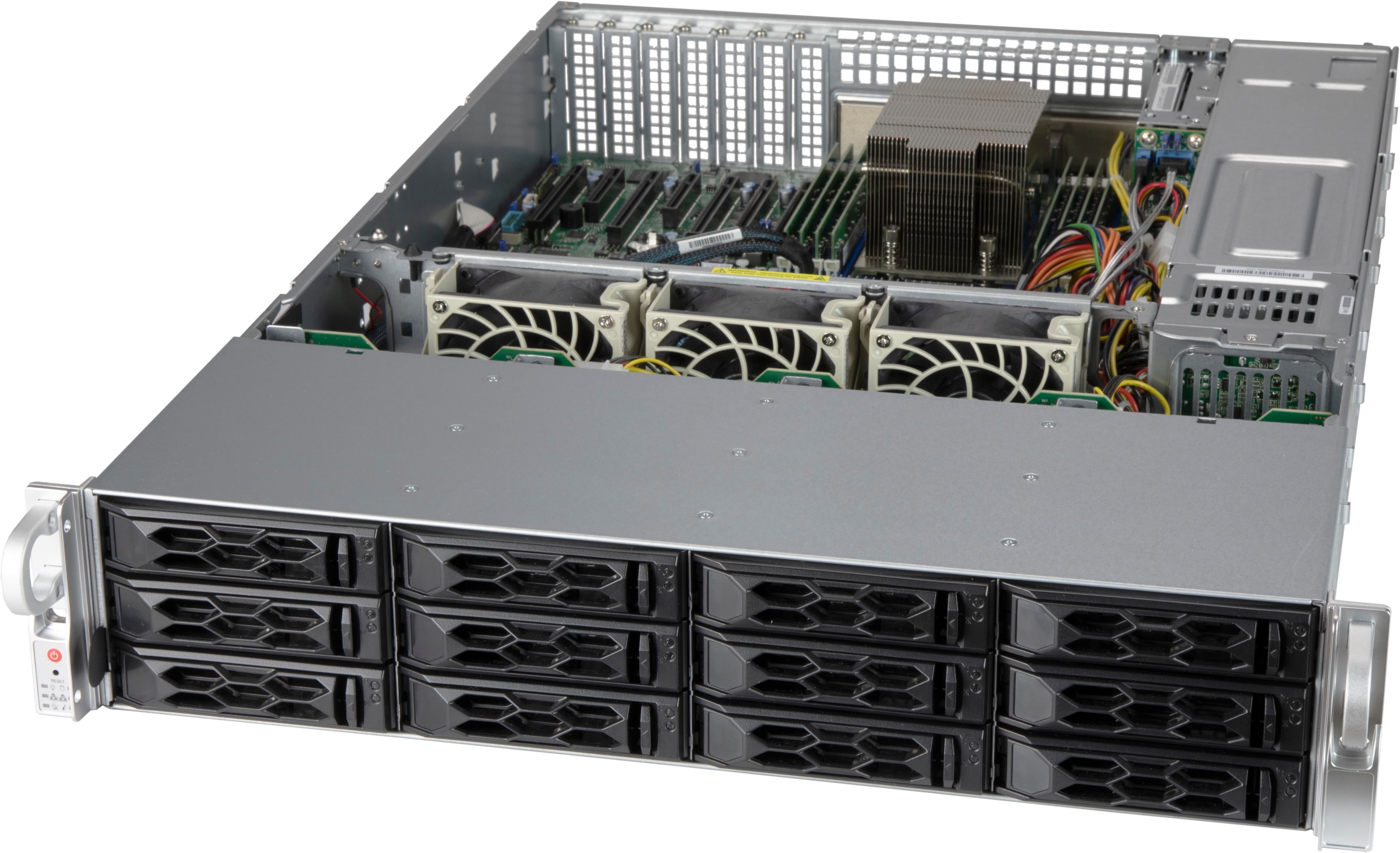 Supermicro CSE LA26AC12-R920LP1 2U Rack-Montage Enhanced E-ATX 920 W Schwarz, Grau