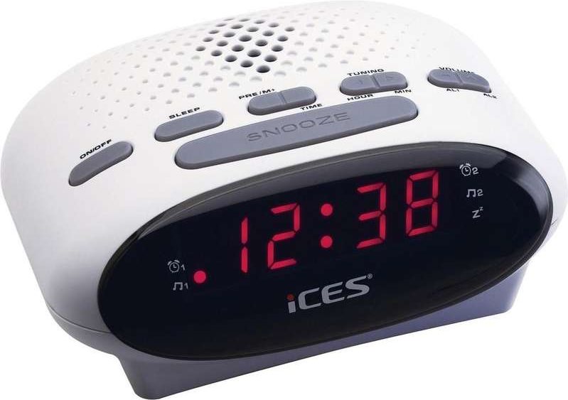 Clock Radio LENCO ICES ICR-210 WHITE (ICR210 WHITE)