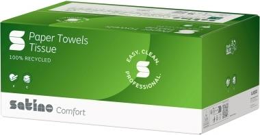 Satino by wepa Papierhandtücher comfort Lagen-Falzung 2-lagig 3.072 Tücher (277420)