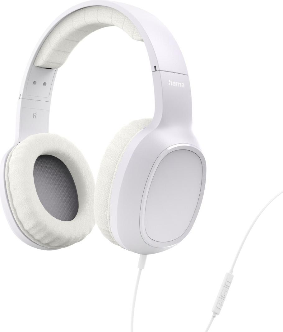 Hama Kopfhörer Fun C, On-Ear, Mikrofon, einseitige Kabelführung, USB-C, Weiß (00221815)