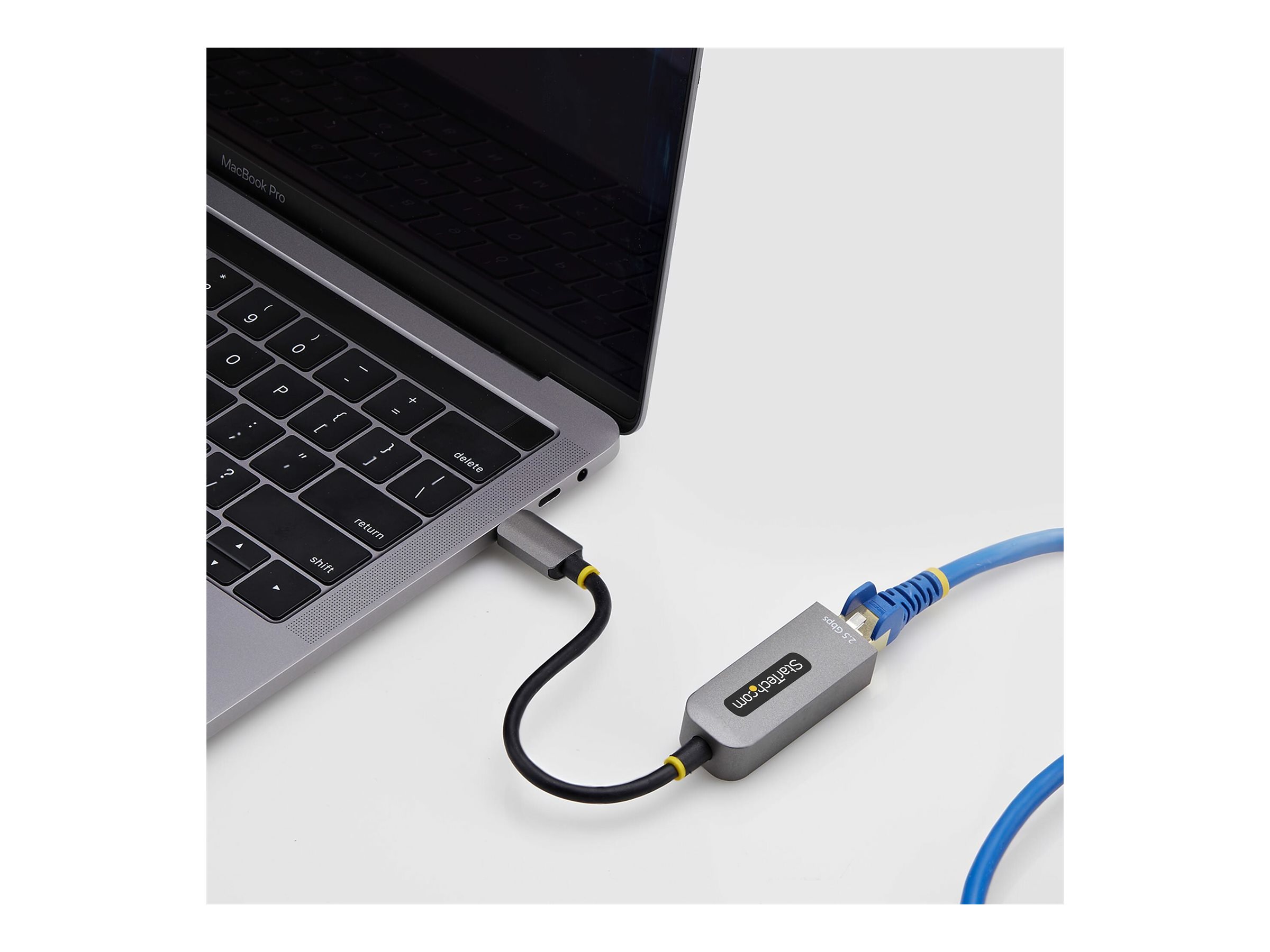 StarTech.com 2.5GbE USB-C to Ethernet Adapter 2.5 Gbps Space-grau