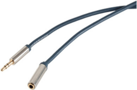 shiverpeaks SP30811-SLIM Audio-Kabel 0,75 m 3.5mm Blau - Chrom (SP30811-SLIM)