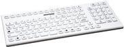 GETT InduProof Smart Classic USB Silikon IP68 Tastatur desinfizierbar wasserdicht weiss 106 Tasten (CH) (KG20263)