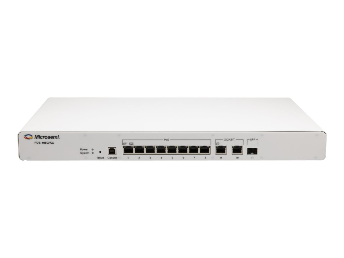Microsemi PD-9501GC/AC 1 Gbps Power Injector Schwarz
