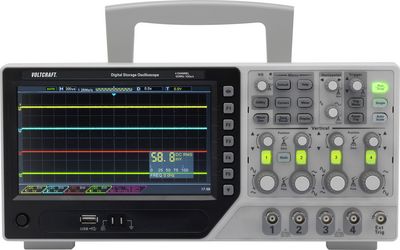 VOLTCRAFT Digital-Oszilloskop DSO-1104E 100 MHz 1 GSa/s 64 kpts 8 Bit Digital-Speicher (DSO) (DSO-1104E)