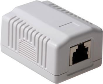 ACT Surface mounted box shielded 1 ports CAT6A. Type: CAT6A Wall mountbox c6a 1p shielded (FA7005)