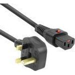 ACT 2.0m UK C13 M/F Schwarz 2 m C13-Koppler (AK5059)