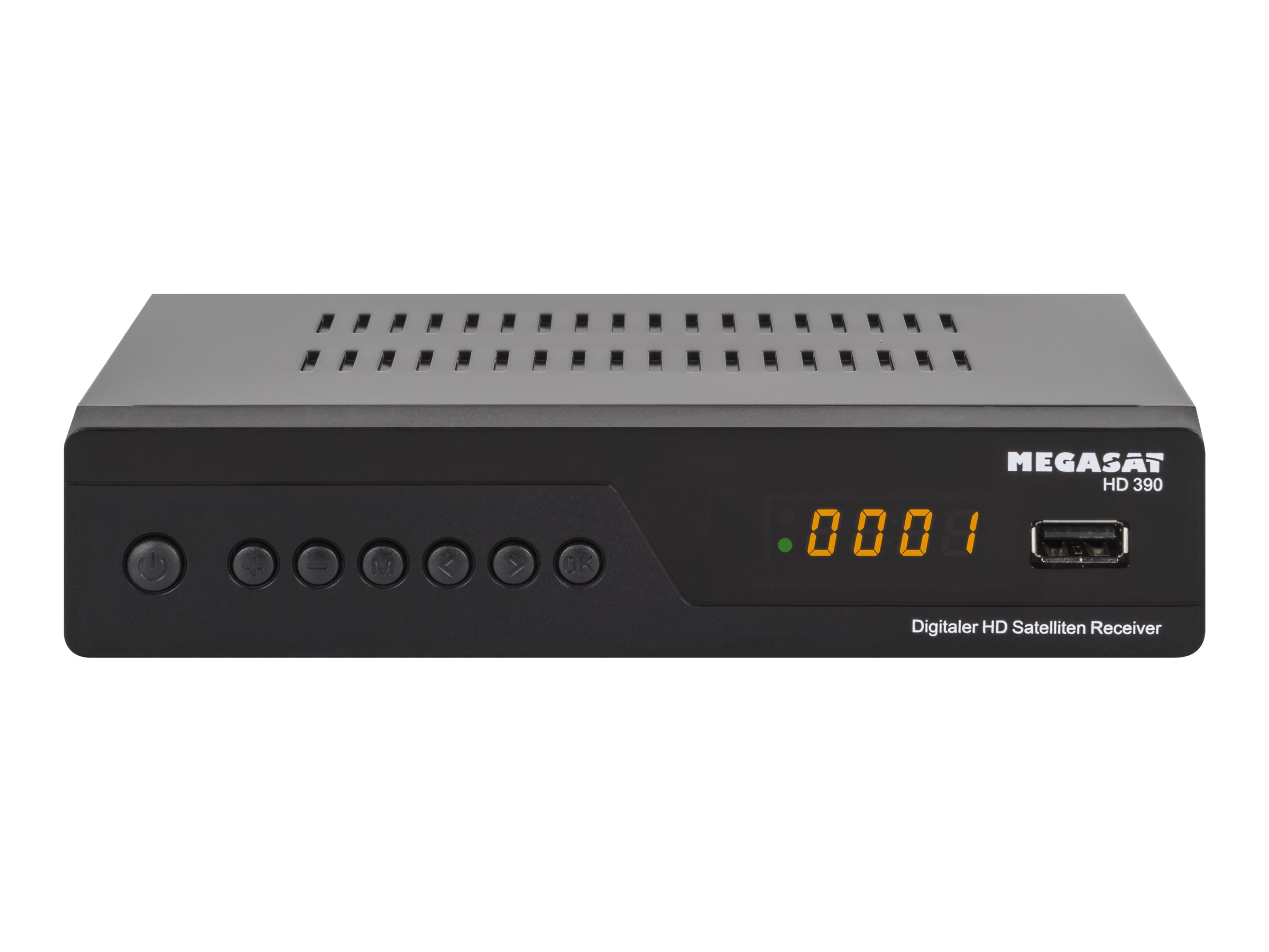 Megasat HD 390 Satelliten-TV-Empfänger Schwarz