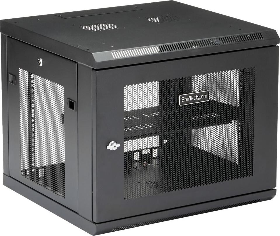 StarTech.com Wandmontage-Serverschrank 9U 4-Pfosten 19" RK920WALM Schwarz