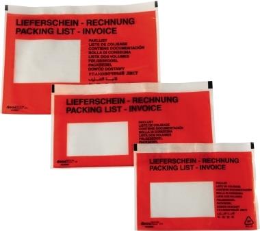 Dokumententasche Lieferschein- Rechnung C5 mF sk rt 250 St./Pack. (161593100)