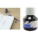 kangaro Tinte, im Glas, 50 ml, schwarz hochwertige Tusche, tiefschwarzes Ergebnis, nach dem - 1 Stück (K-7950)