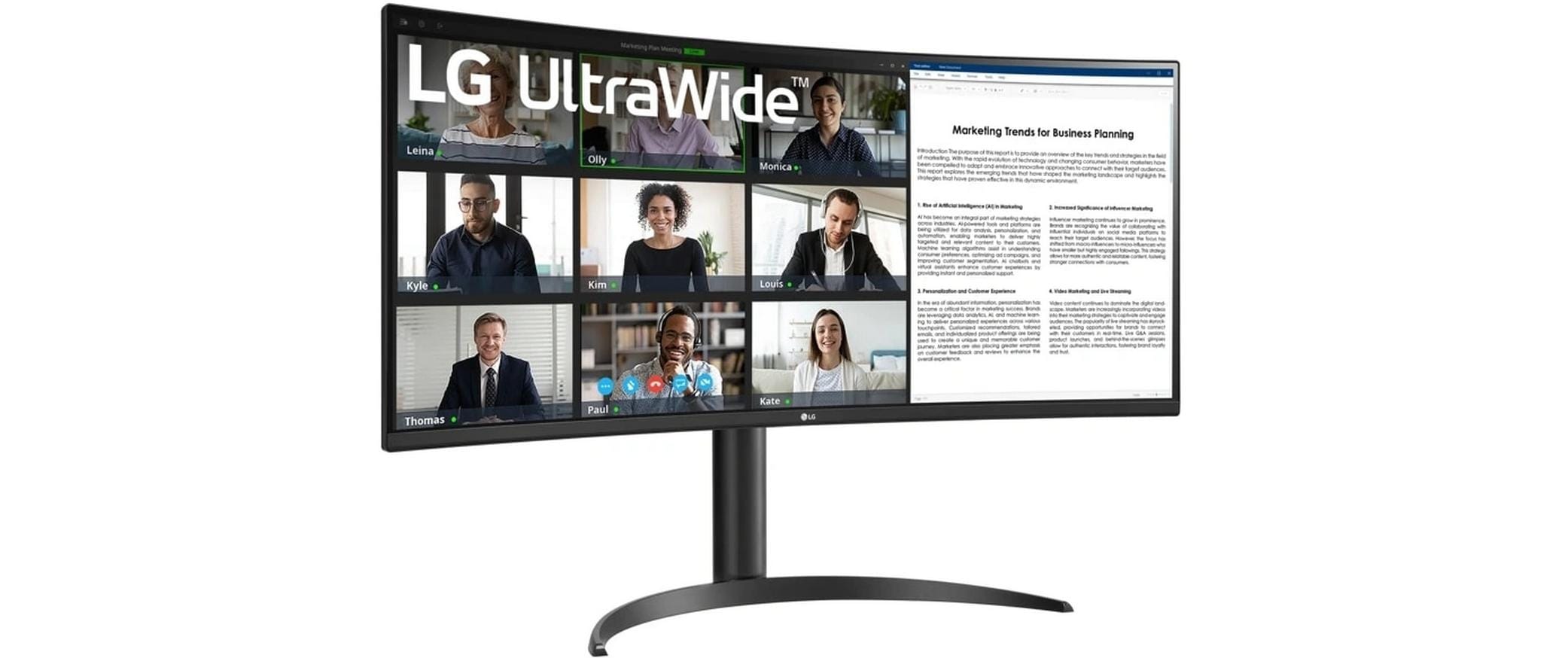 LG 34" 34WR55QK-B Curved UltraWide QHD HDMI DP USB-C Black (34WR55QK-B)