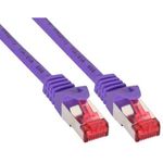 InLine® Patchkabel, S/FTP (PiMf), Cat.6, purple, 10m (76400P)