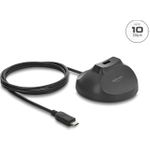 Delock Magnetischer Standfuß USB Typ-A Buchse zu USB Type-C™ Stecker 10 Gbps Docking Kabel 1,2 m (64365)