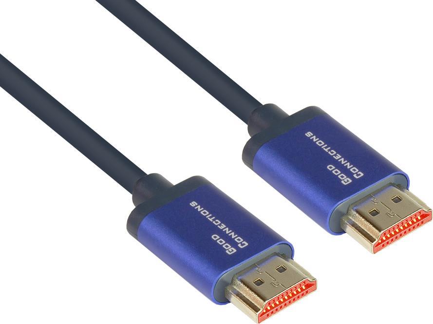 Alcasa 4521-SF020B HDMI-Kabel 2 m HDMI Typ A (Standard) Blau (4521-SF020B)