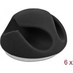 DeLOCK Kabelhalter Tisch montierbar, Oberfläche montierbar, geeignet für Wandmontage (18344)