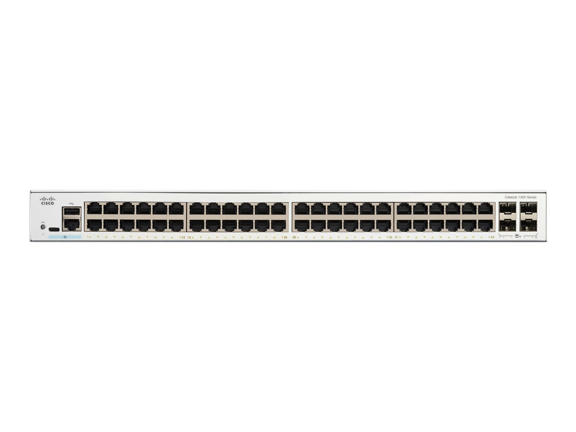 Cisco Catalyst 1300-48T-4X Managed Switch 48 Ports 4 x 10G SFP+ Weiß